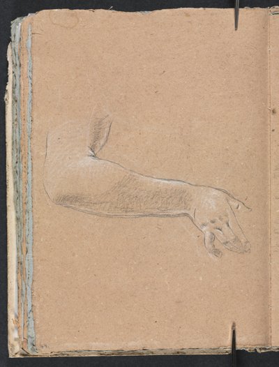 فيرونا كراسة الرسم: الذراع والذراع الأيمن للإناث الصفحة 44 ، 1760. بواسطة فرانشيسكو لورينزي