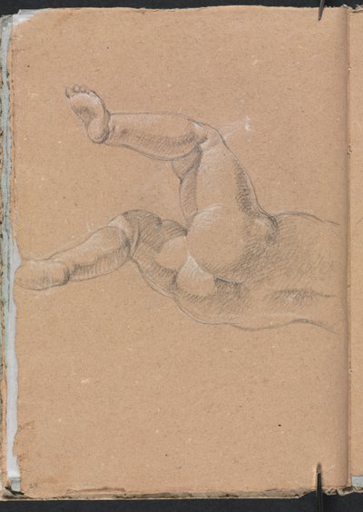 كراسة رسم فيرونا: Putto (النصف السفلي من الجسم) (الصفحة 24) بواسطة فرانشيسكو لورينزي