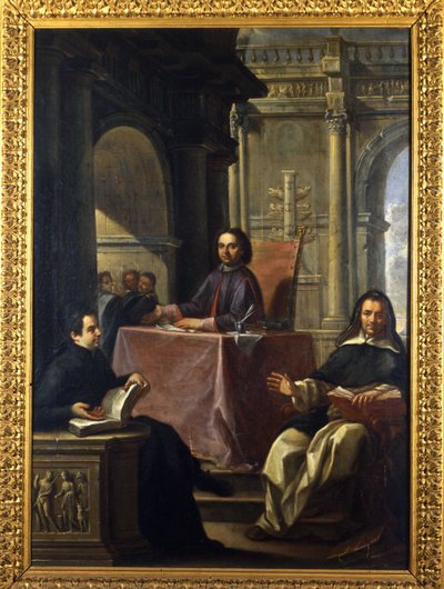 نزاع بين يسوعي ودومينيكاني بعد الإصلاح المضاد ، رسم ف.تريفيساني (1656-1746) ، متحف روما. بواسطة فرانشيسكو تريفيساني