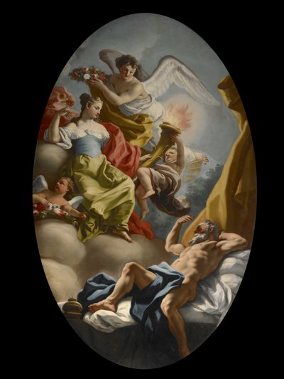 رمزية الحكمة والحقيقة ، ج .1750 بواسطة فرانشيسكو دي مورا