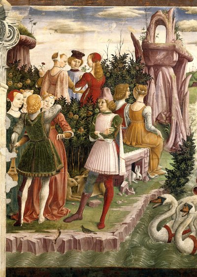 رمزية أبريل: انتصار كوكب الزهرة ، 1468-1470. بواسطة فرانشيسكو ديل كوسا