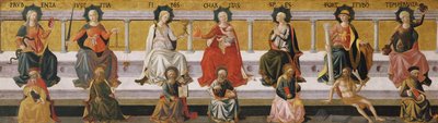 الفضائل السبع ، ج. 1450 بواسطة Francesco di Stefano Pesellino