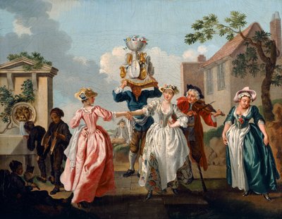 عيد العمال ، أو ميلك ميدز جارلاند ، حوالي عام 1743 (زيت على قماش) بواسطة فرانسيس (استوديو) هايمان