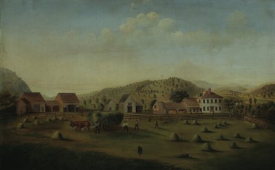 Leete Farm، West Claremont، New Hampshire، ca. 1822. بواسطة فرانسيس الكسندر