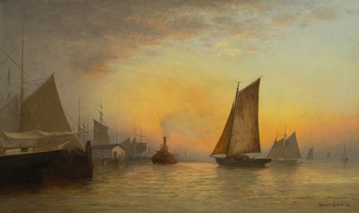 ميناء نيويورك ، نيويورك ، 1880 بواسطة Francis Augustus Silva