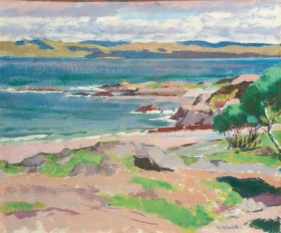 روس أوف مول من Traigh Mhor ، Iona (زيت على ظهر السفينة) بواسطة فرانسيس كامبل بويلو كاديل