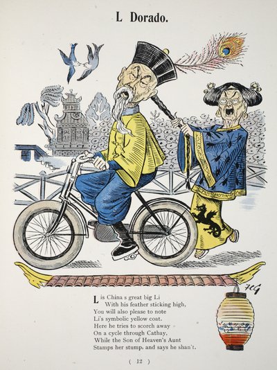 L Dorado ، رسم توضيحي من الأبجدية Struwwelpeter ، الآية التي كتبها Harold Begbie (1871–1929) بواسطة فرانسيس كاروثرز جولد