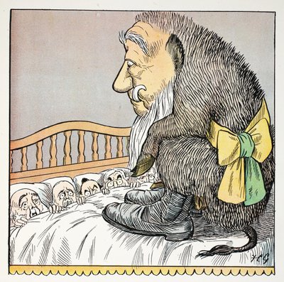 O ، رسم توضيحي من الأبجدية Struwwelpeter ، الآية التي كتبها Harold Begbie (1871–1929) بواسطة فرانسيس كاروثرز جولد