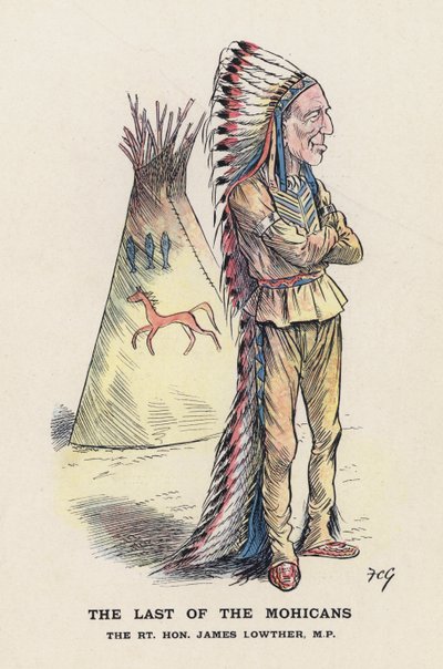 The Last of the Mohicans ، الرايت هون جيمس لوثر (لون ليثو) بواسطة فرانسيس كاروثرز جولد