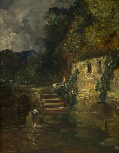 مطحنة بالقرب من Tintern ، ج. 1824-26 (زيت على لوح ، خشب الماهوجني) بواسطة فرانسيس دانبي