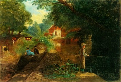 "صياد شاب في Stapleton Glen" ، أوائل منتصف القرن التاسع عشر ، 1946. بواسطة فرانسيس دانبي
