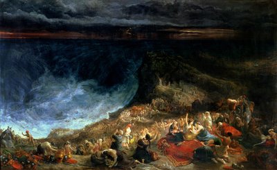 تسليم إسرائيل - غمر فرعون ومضيفيه في البحر الأحمر ، 1825 بواسطة فرانسيس دانبي