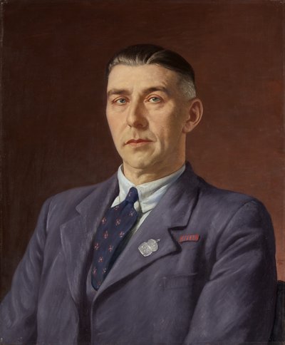 صورة لبيرسيفال هنري مارتن ، مكتب البريد ، بريستول ، حوالي 1941-45 (زيت على قماش) بواسطة فرانسيس دود