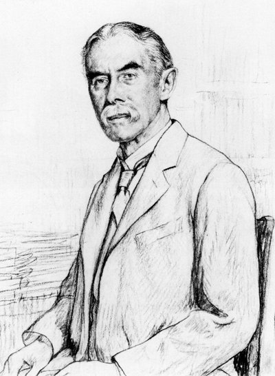صورة ألفريد إدوارد هاوسمان 1859-1936 بواسطة فرانسيس إدغار دود