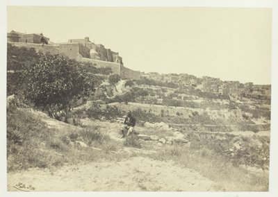 بيت لحم مع كنيسة المهد 1857. بواسطة فرانسيس فريث