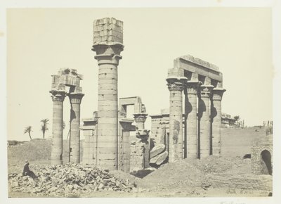 معبد كليوباترا في ارمنت ، بالقرب من طيبة ، 1857. بواسطة فرانسيس فريث