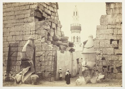 مدخل المعبد الكبير ، الأقصر ، 1857. بواسطة فرانسيس فريث