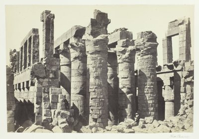 قاعة الأعمدة ، الكرنك ، 1857. بواسطة فرانسيس فريث