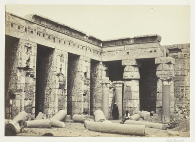 المحكمة الداخلية لمدينت حبو، طيبة بواسطة Francis Frith