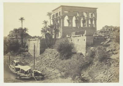 سرير الفراعنة ، جزيرة فيلة ، 1857. بواسطة فرانسيس فريث