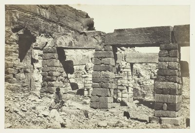 رواق معبد سيرف حسين ، النوبة ، 1857. بواسطة فرانسيس فريث