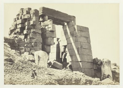 برج الجرانيت ، طيبة ، 1857. بواسطة فرانسيس فريث