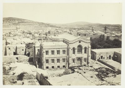 الكنيسة الإنجليزية الجديدة من برج هيبيكوس ، القدس ، 1857. بواسطة فرانسيس فريث