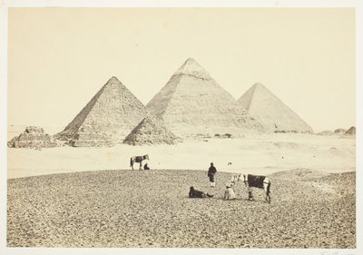 أهرامات الجيزة من الجنوب الغربي 1857. بواسطة فرانسيس فريث