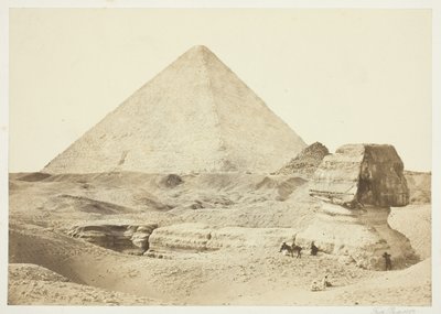 Sphynx و الهرم الأكبر بواسطة فرانسيس فريث