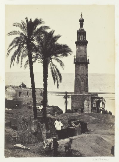 منظر في جرجه ، صعيد مصر ، 1857. بواسطة فرانسيس فريث