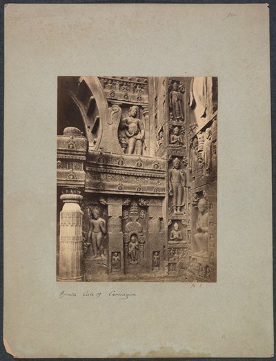 Ajinta Cave No. 19 ، 1850-1870. بواسطة فرانسيس فريث وشركاه