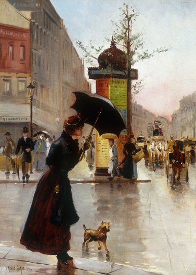 مشهد شارع باريس ، 1890 بواسطة فرانسيس جارات