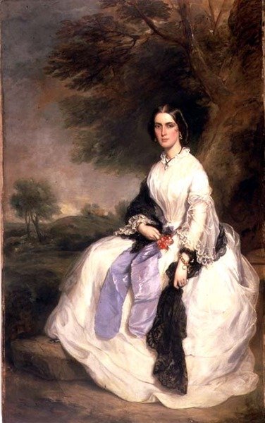 صورة للسيدة جون هيك ، c.1861 (زوج 93956) بواسطة فرانسيس جرانت