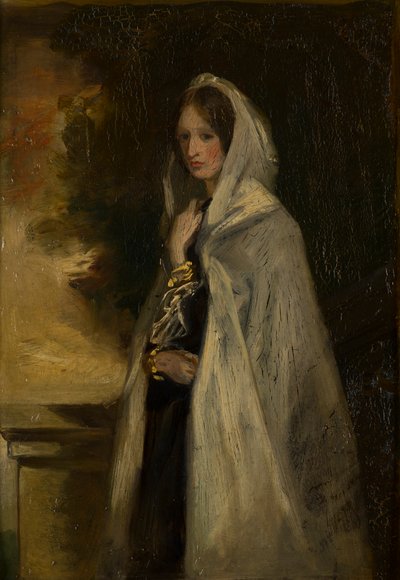 صورة لأورسولا بريدجمان ، ليدي لوندسبورو (1823-1883) ، حوالي 1843-1878 (زيت على ظهر السفينة) بواسطة فرانسيس جرانت