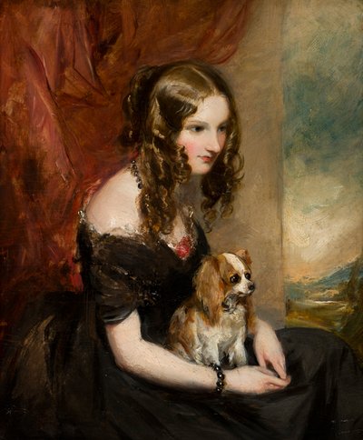 بورتريه هون. سيلينا ويلد فورستر ، Viscountess Newport ولاحقًا كونتيسة برادفورد (1819-1894) ، 1839-1878 (زيت على ظهر السفينة) بواسطة فرانسيس جرانت