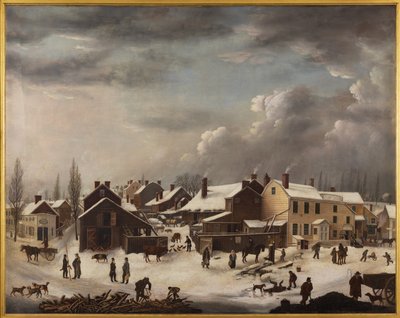 منظر شتوي في بروكلين، 1819-1820 تقريباً (زيت على قماش) بواسطة فرانسيس جاي