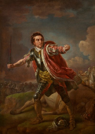 ديفيد جاريك مثل غلوستر في "ريتشارد الثالث" بقلم ويليام شكسبير ، دروري لين ، 1759 بواسطة فرانسيس هايمان