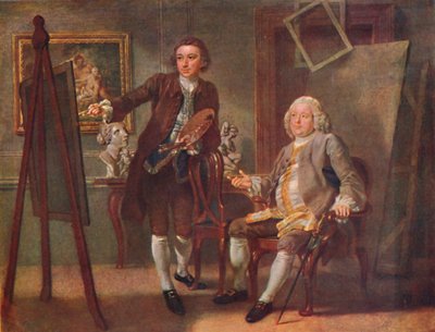 روبرت والبول ، إيرل أورفورد الأول ، KG ، في استوديو فرانسيس هايمان ، RA ، c1748-1750 ، 19 بواسطة فرانسيس هايمان