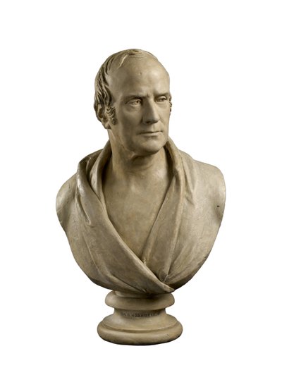 تمثال نصفي للسير بنيامين هوبهاوس ، بت ، النائب (1757-1831) ، 1818-1819 (الجص) بواسطة فرانسيس ليجات شانتري