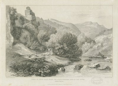 Dovedale - مناظر طبيعية: engraving، nd [19th cent] بواسطة فرانسيس ليجات شانتري