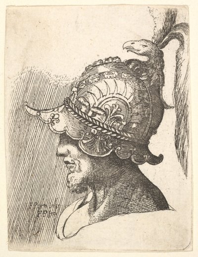 رأس خوذة ، 1662-78. بواسطة فرانسيس بليس