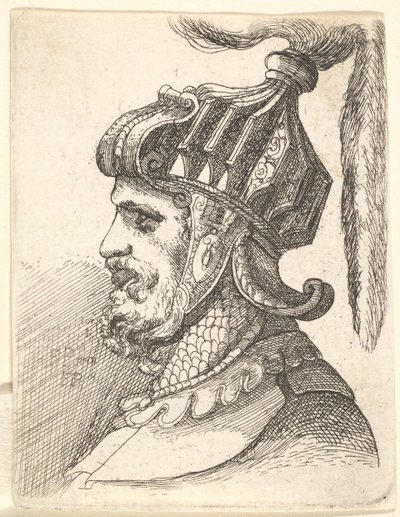 رأس خوذة ، 1662-78. بواسطة فرانسيس بليس