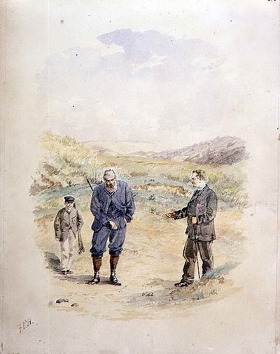 "تسليم!" ، نهاية المباراة ، حوالي عام 1870 (ألوان مائية على ورق) بواسطة فرانسيس باول هوبكنز