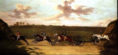 مباراة النقل في نيوماركت ، ضد الوقت ، 29 أغسطس 1750 (زيت على قماش) بواسطة فرانسيس سارتوريوس