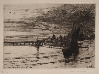 جسر باترسي ، 1868. بواسطة فرانسيس سيمور هادن