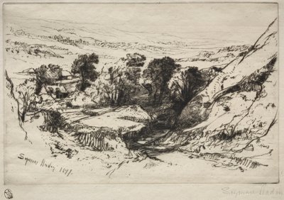 تسعة بارو لأسفل ، 1877. بواسطة فرانسيس سيمور هادن
