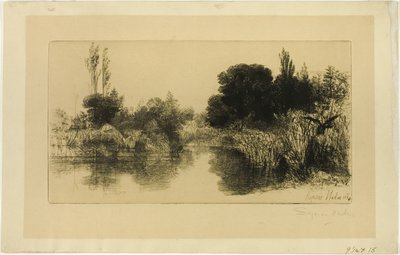 Shere Mill Pond رقم II (صحن كبير) بواسطة فرانسيس سيمور هادن
