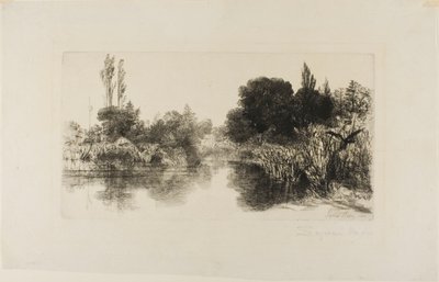 Shere Mill Pond رقم II (صحن كبير) بواسطة فرانسيس سيمور هادن