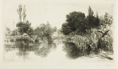 Shere Mill Pond رقم II (صحن كبير) بواسطة فرانسيس سيمور هادن