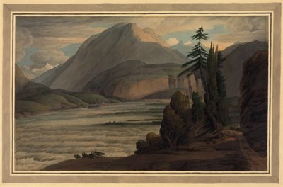 في وادي جريسنس ، 1781 (قلم وحبر ، يغسل على ورق) بواسطة فرانسيس تاون